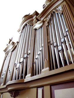 Orgel in der Dorfkirche Papitz